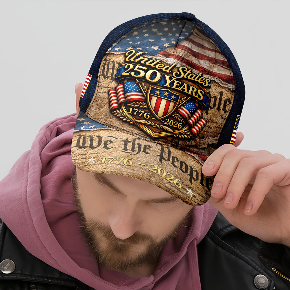 Personalized USA 250th Anniversary Classic Cap Gift for Dad