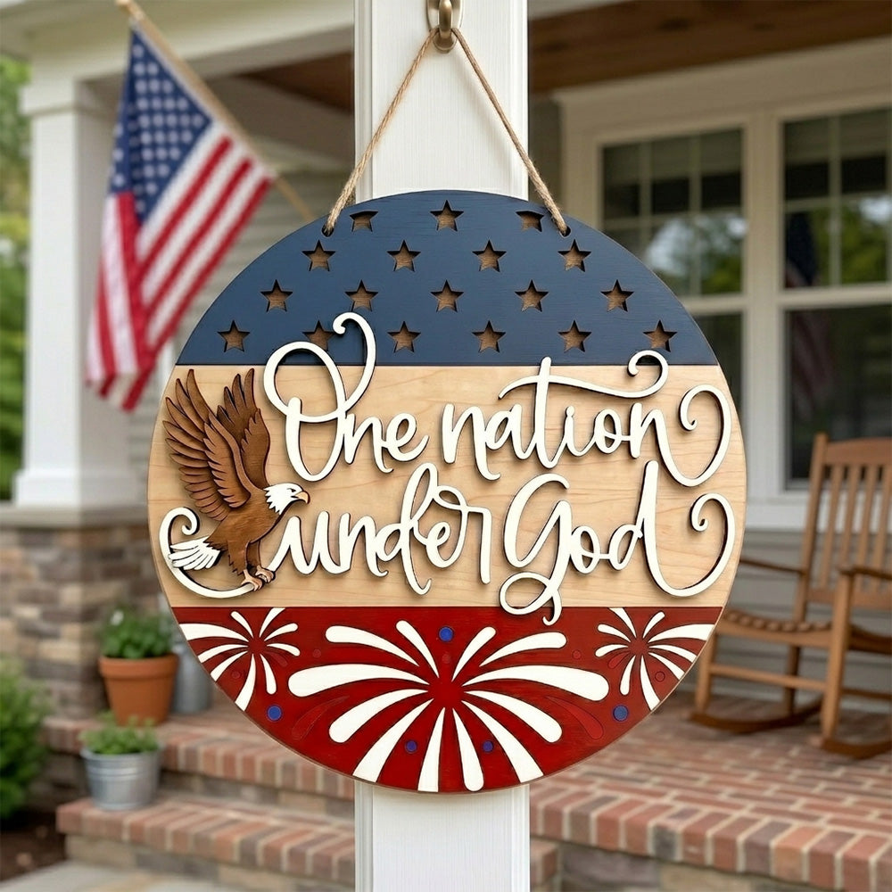 Personalized 250th Anniversary Patriotic Wood Sign Gift
