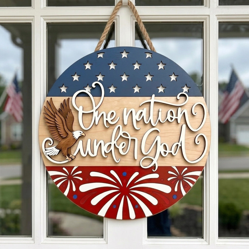 Personalized 250th Anniversary Patriotic Wood Sign Gift