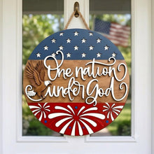 Load image into Gallery viewer, Personalized 250th Anniversary Patriotic Wood Sign Gift
