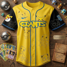 Load image into Gallery viewer, Personalized Pokemon Baseball Jersey Custom Gift for Movie Fans Anniversary
