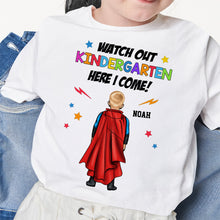 Load image into Gallery viewer, Personalized Kindergarten Shirt Custom Name Gift for Kids
