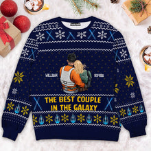 Load image into Gallery viewer, Personalized Ugly Sweater for Couples with Custom Names | Holiday Gift
