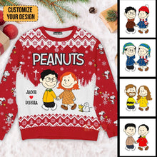 Load image into Gallery viewer, Personalized Peanuts Christmas Ugly Sweater Gift for Couple
