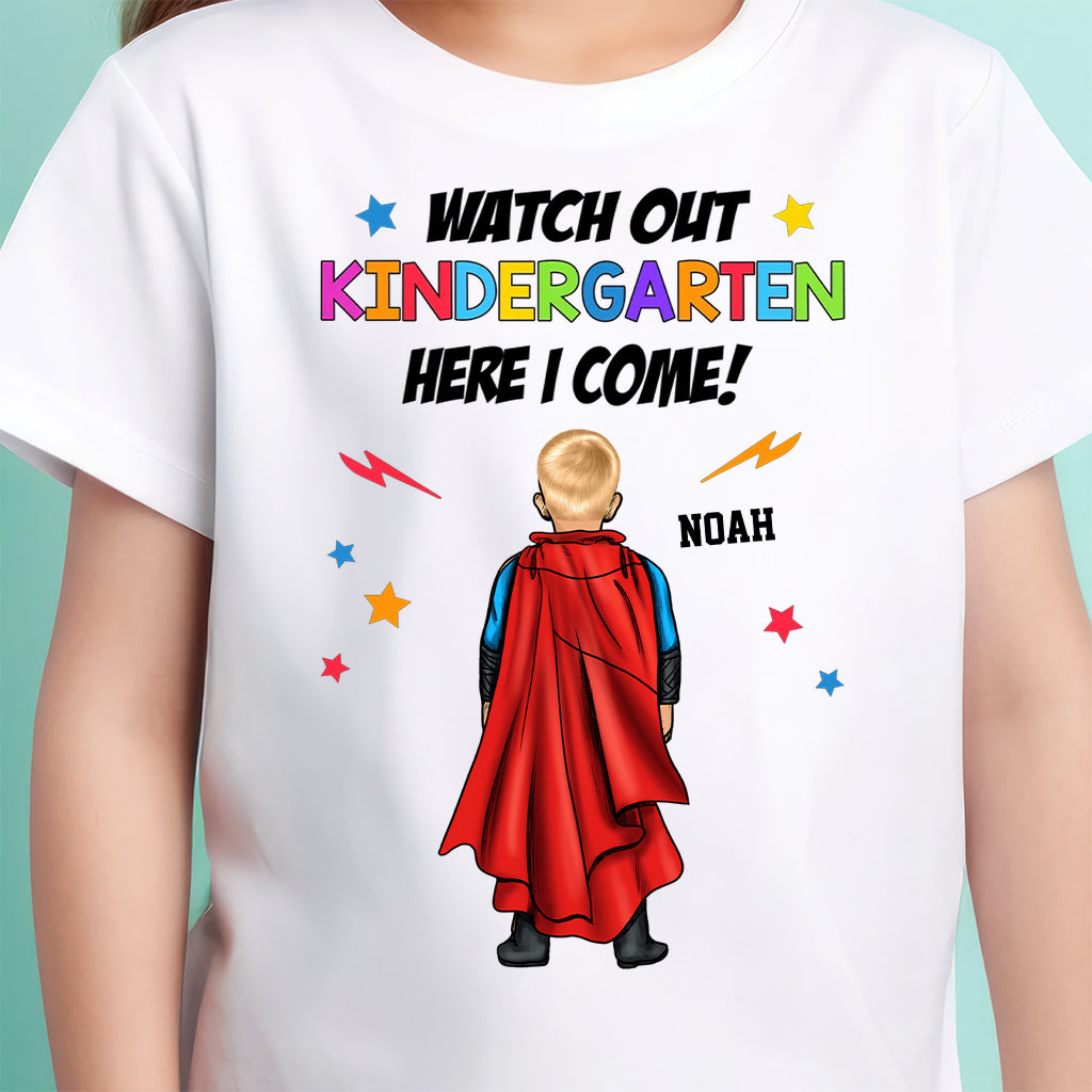 Personalized Kindergarten Shirt Custom Name Gift for Kids