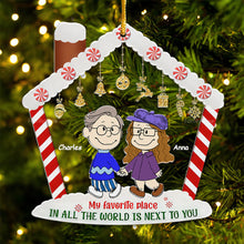 Load image into Gallery viewer, Personalized Acrylic Ornament with Couple's Names - Unique Gift for Anniversary &amp; Christmas
