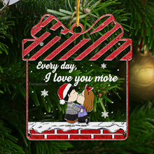 Load image into Gallery viewer, Personalized Acrylic Ornament Every Day I Love You More Gift for Couples Anniversary
