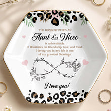Load image into Gallery viewer, Personalized Hexagonal Jewelry Dish Custom Name for Niece
