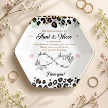 Load image into Gallery viewer, Personalized Hexagonal Jewelry Dish Custom Name for Niece

