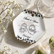 Load image into Gallery viewer, Personalized Hexagonal Jewelry Dish Custom Name for Niece
