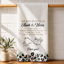 Load image into Gallery viewer, Personalized Kitchen Towel Custom Birth Month Flowers for Niece
