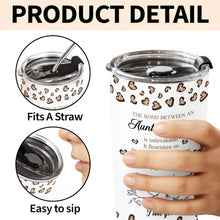Load image into Gallery viewer, Personalized Infinity Flower Tumbler for Aunt Niece Gift 20oz
