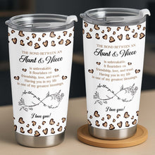 Load image into Gallery viewer, Personalized Infinity Flower Tumbler for Aunt Niece Gift 20oz
