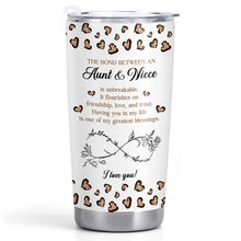 Load image into Gallery viewer, Personalized Infinity Flower Tumbler for Aunt Niece Gift 20oz
