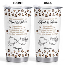 Load image into Gallery viewer, Personalized Infinity Flower Tumbler for Aunt Niece Gift 20oz
