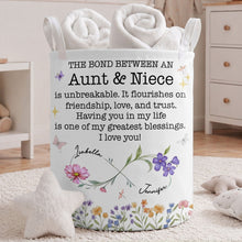 Load image into Gallery viewer, Personalized Fabric Storage Basket Custom Name Gift for Niece
