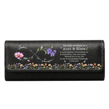 Load image into Gallery viewer, Personalized Leather Eyeglass Case Custom Name Gift for Niece
