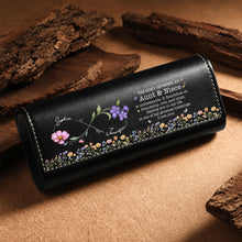 Load image into Gallery viewer, Personalized Leather Eyeglass Case Custom Name Gift for Niece
