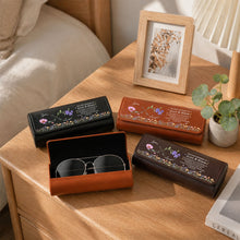 Load image into Gallery viewer, Personalized Leather Eyeglass Case Custom Name Gift for Niece
