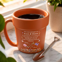 Load image into Gallery viewer, Personalized Flower Pot Mug Custom Gift for Niece Aunt
