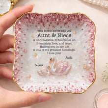 Load image into Gallery viewer, Personalized Lace Jewelry Dish Custom Name Gift for Niece

