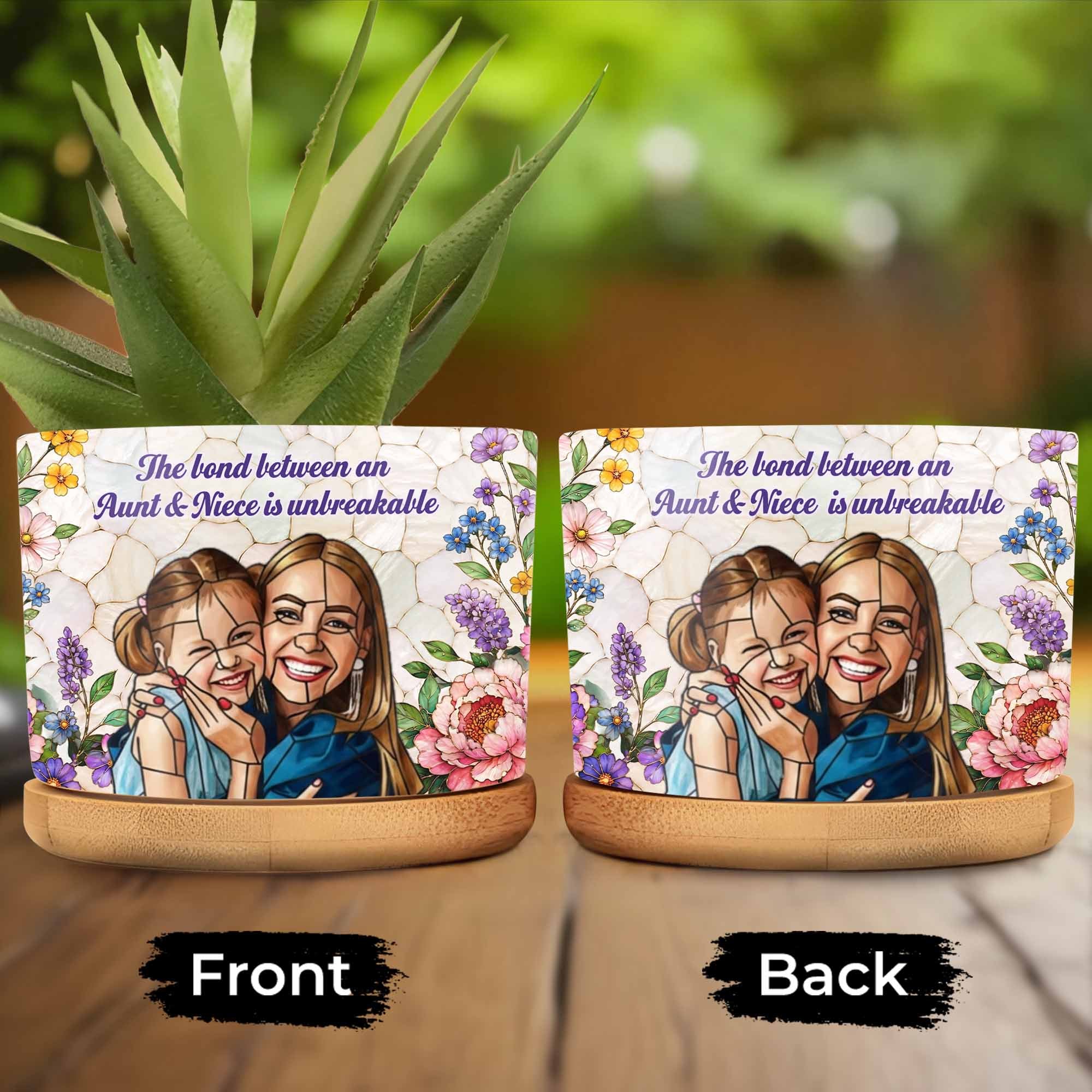 Personalized Ceramic Plant Pot Custom Gift for Niece