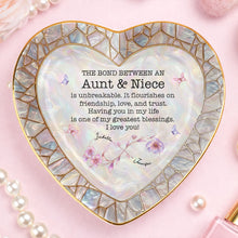 Load image into Gallery viewer, Personalized Heart-Shaped Jewelry Dish Custom Name Gift for Niece
