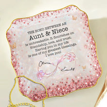Load image into Gallery viewer, Personalized Lace Jewelry Dish Custom Name Gift for Niece
