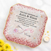 Load image into Gallery viewer, Personalized Lace Jewelry Dish Custom Name Gift for Niece
