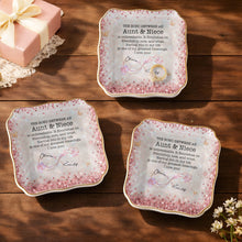 Load image into Gallery viewer, Personalized Lace Jewelry Dish Custom Name Gift for Niece
