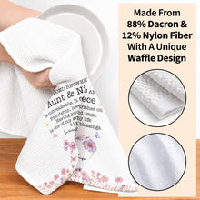 Load image into Gallery viewer, Personalized Kitchen Towel Custom Gift for Niece Floral Design
