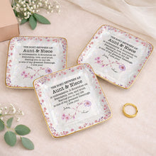 Load image into Gallery viewer, Personalized Birth Month Flowers Jewelry Dish Custom for Niece
