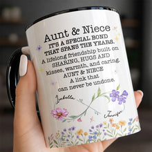 Load image into Gallery viewer, Personalized Floral Birth Month Flowers Accent Mug Gift for Niece
