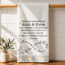Load image into Gallery viewer, Personalized Kitchen Towel Birth Month Flowers Gift for Niece
