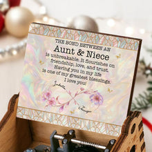 Load image into Gallery viewer, Personalized Wooden Music Box Custom Niece Gift for Birthday
