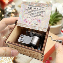 Load image into Gallery viewer, Personalized Wooden Music Box Custom Niece Gift for Birthday

