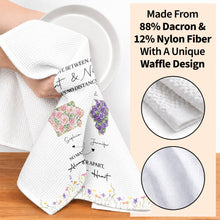 Load image into Gallery viewer, Personalized Floral Kitchen Towel Custom Aunt Niece Gift
