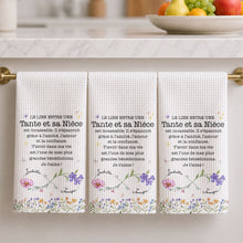 Load image into Gallery viewer, Personalized Kitchen Towel Birth Month Flowers Gift for Niece
