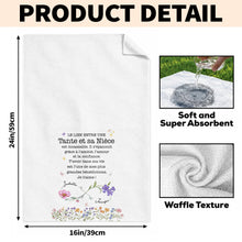 Load image into Gallery viewer, Personalized Kitchen Towel Birth Month Flowers Gift for Niece
