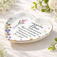 Load image into Gallery viewer, Personalized Heart-Shaped Jewelry Dish Custom Niece Gift
