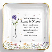 Load image into Gallery viewer, Personalized Ceramic Jewelry Dish Custom Aunt Niece Gift
