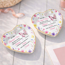 Load image into Gallery viewer, Personalized Heart Jewelry Dish Custom Name Gift for Niece
