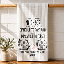Load image into Gallery viewer, Personalized Kitchen Towel Custom Gift for Neighbors &amp; Friends
