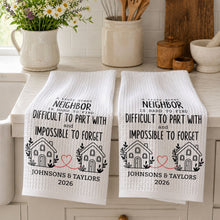Load image into Gallery viewer, Personalized Kitchen Towel Custom Gift for Neighbors &amp; Friends
