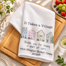 Load image into Gallery viewer, Personalized Thank You Neighbor Kitchen Towel Custom Gift
