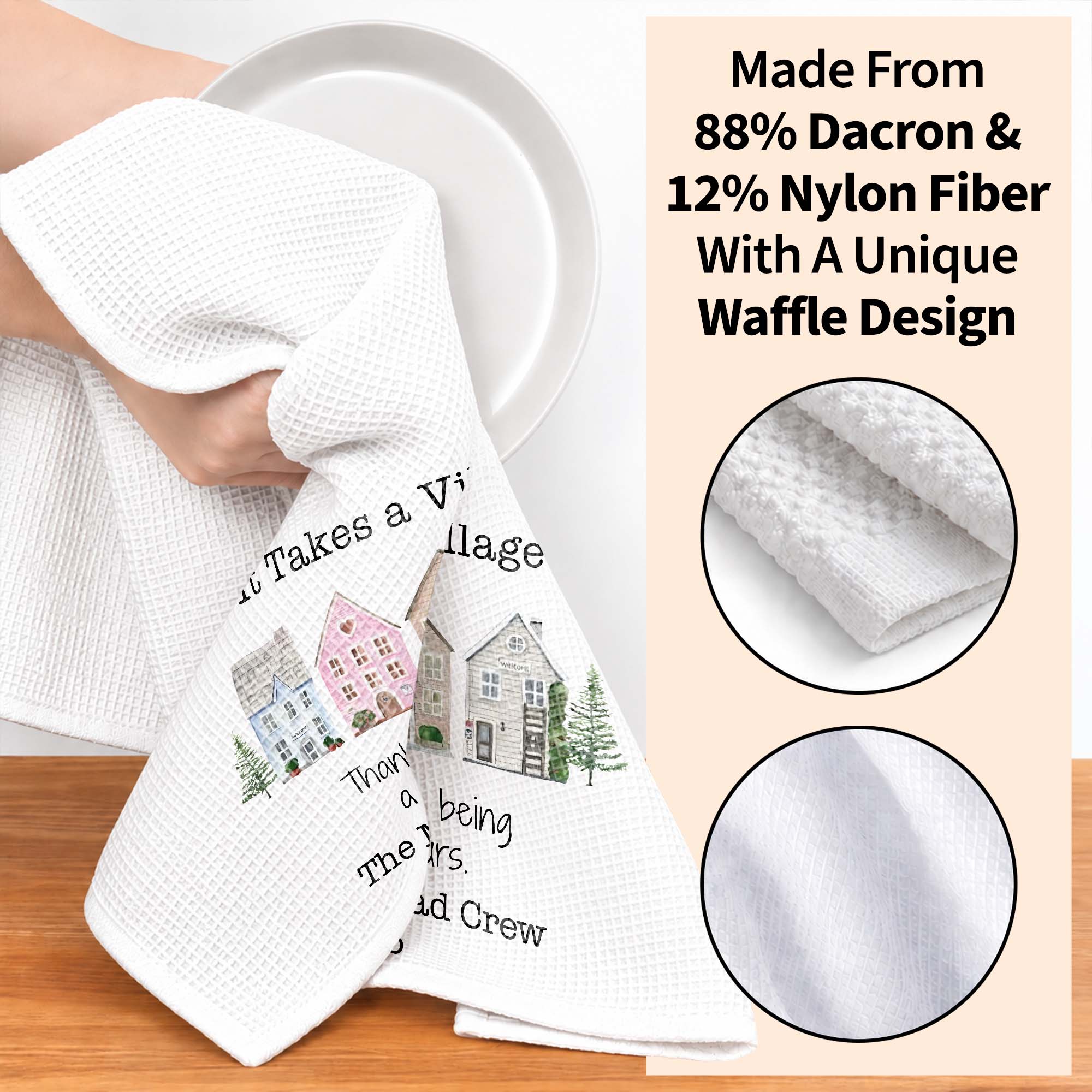 Personalized Thank You Neighbor Kitchen Towel Custom Gift