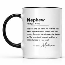 Load image into Gallery viewer, Personalized Custom Accent Mug for Nephew Birthday Gift
