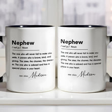Load image into Gallery viewer, Personalized Custom Accent Mug for Nephew Birthday Gift
