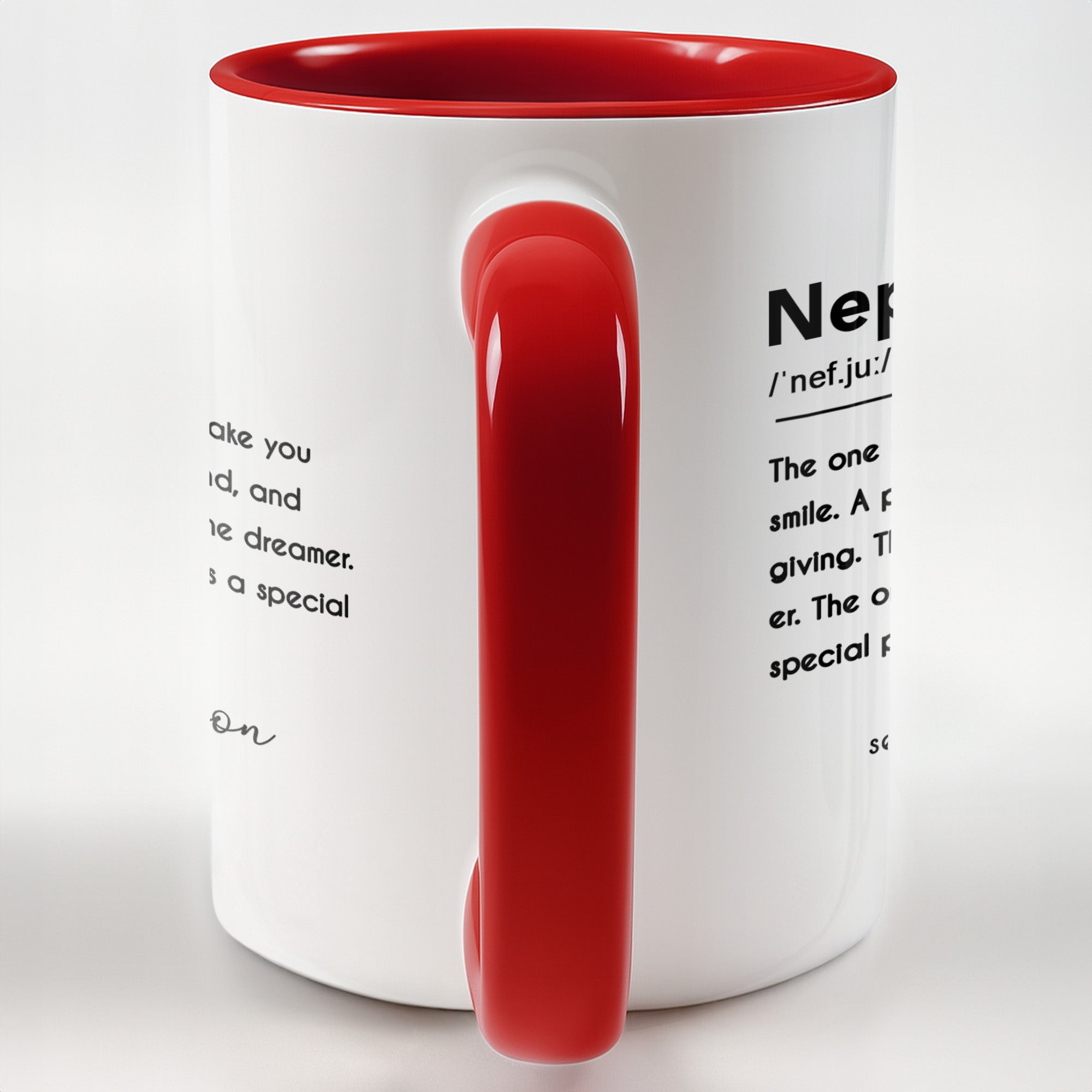 Personalized Custom Accent Mug for Nephew Birthday Gift