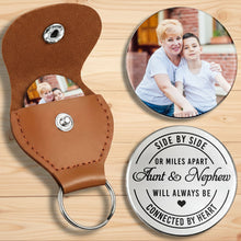 Load image into Gallery viewer, Personalized Pocket Hug Keychain for Aunt &amp; Nephew Gift

